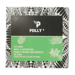 Psilly - Dark Chocolate Bar - Mint & Spirulina | Shroom Store Canada