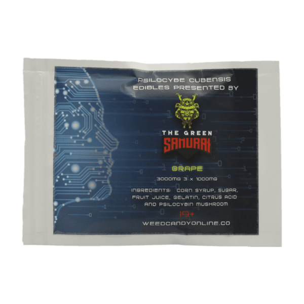 The Green Samurai - Shroom Gummies - Grape - 3g | Shroom Store Canada