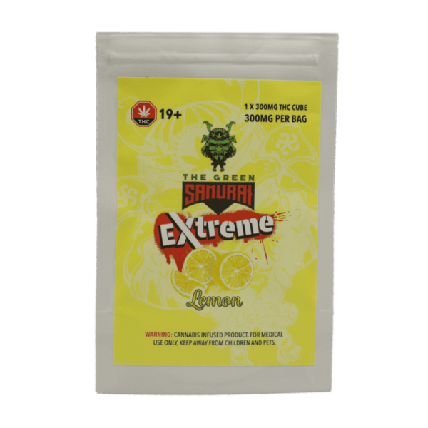 Green Samurai Extreme - Lemon Gummy 300mg THC | Shroom Store Canada