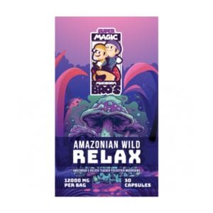 Super Magic Mushroom Bro’s - Amazonian Wild RELAX - 400MG Capsules | Shroom Store Canada